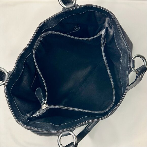 SOLD NWT COACH Campbell Belle Signature Lurex Carryall Shoulder Tote Black 26246 - Picture 11 of 16